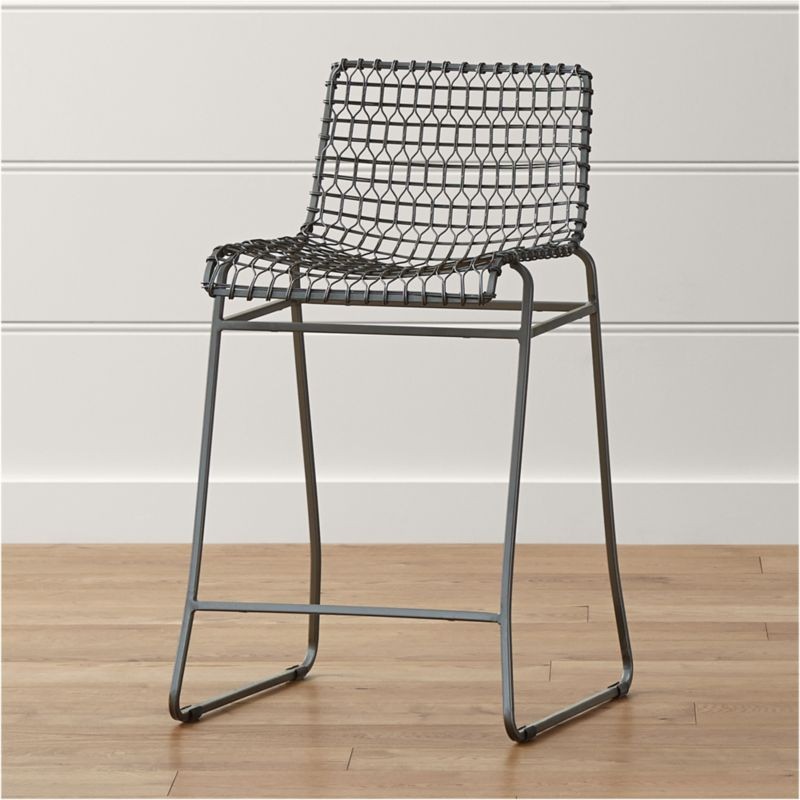 Tig Metal Counter Stool + Reviews | Crate and Barrel | Crate & Barrel