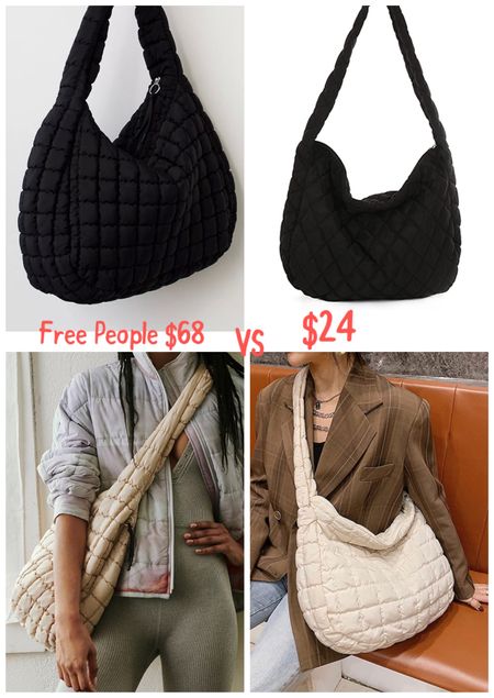 Bubble quilted bag. Free people look a like for less. Amazon bag find  

#LTKunder50 #LTKstyletip #LTKitbag