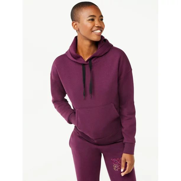 Love & Sports Women’s Heavyweight Fleece Pullover Hoodie - Walmart.com | Walmart (US)