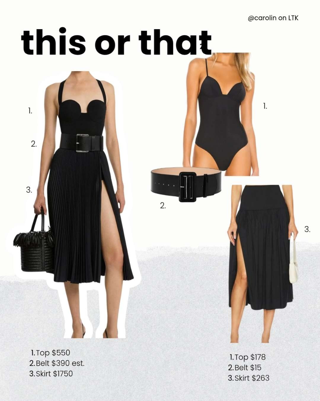 I saw an influencer wear this a few weeks ago and fell in love with it, but I knew it was not affordable for most....so I found something similar and equally as perfect...

#influencerdupe #dupe #blackonblack 

 #LTKStyleTip