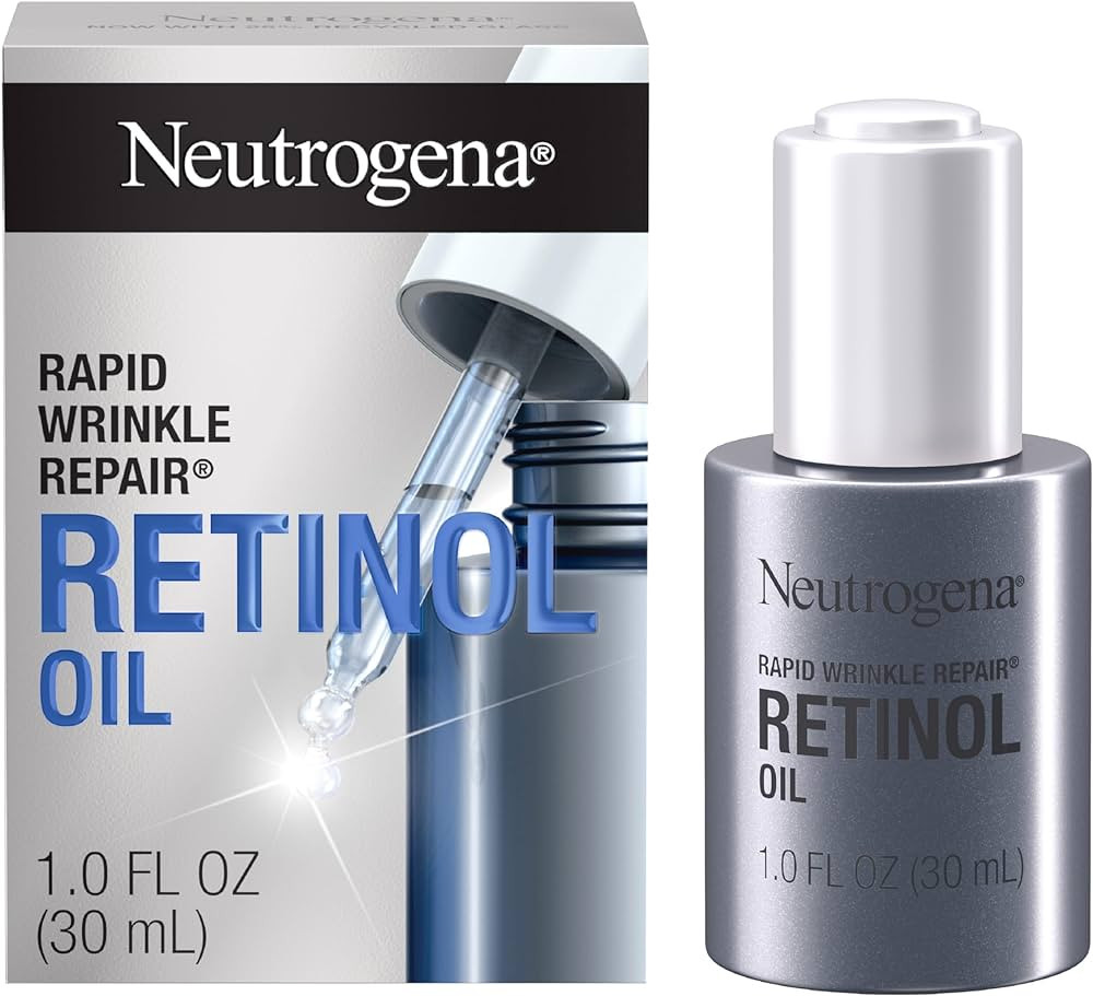 Neutrogena Rapid Wrinkle Repair Retinol Face Oil, Daily Anti-Aging Face Serum to Fight Fine Lines... | Amazon (US)