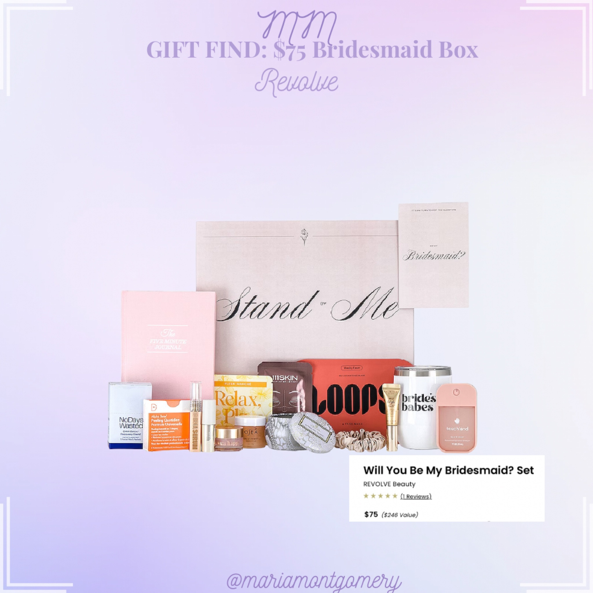 Super easy and convenient Bridesmaid box for $75!
Bridesmaid 
Bridesmaid Gift
Wedding
Bridesmaid Box
Bridesmaid Proposal 

#LTKfindsunder100 #LTKwedding #LTKGiftGuide