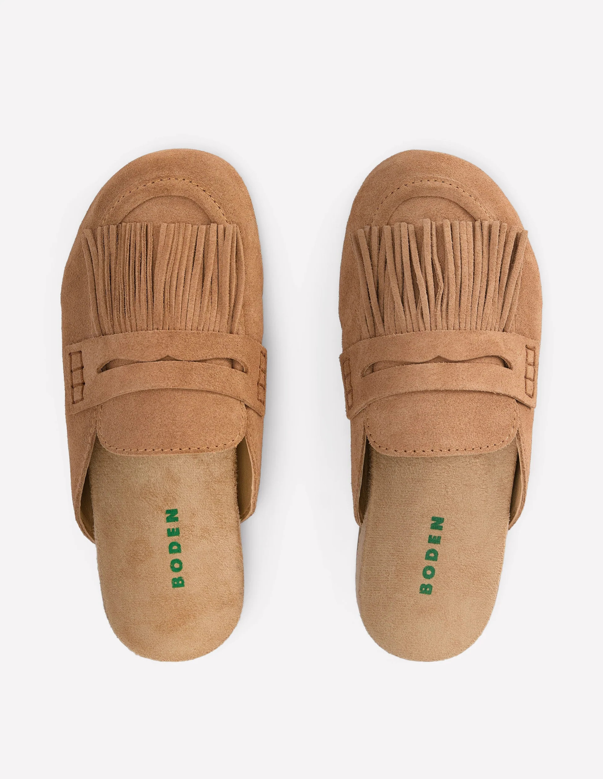Etta Ghillie Mule Clogs-Tan | Boden UK