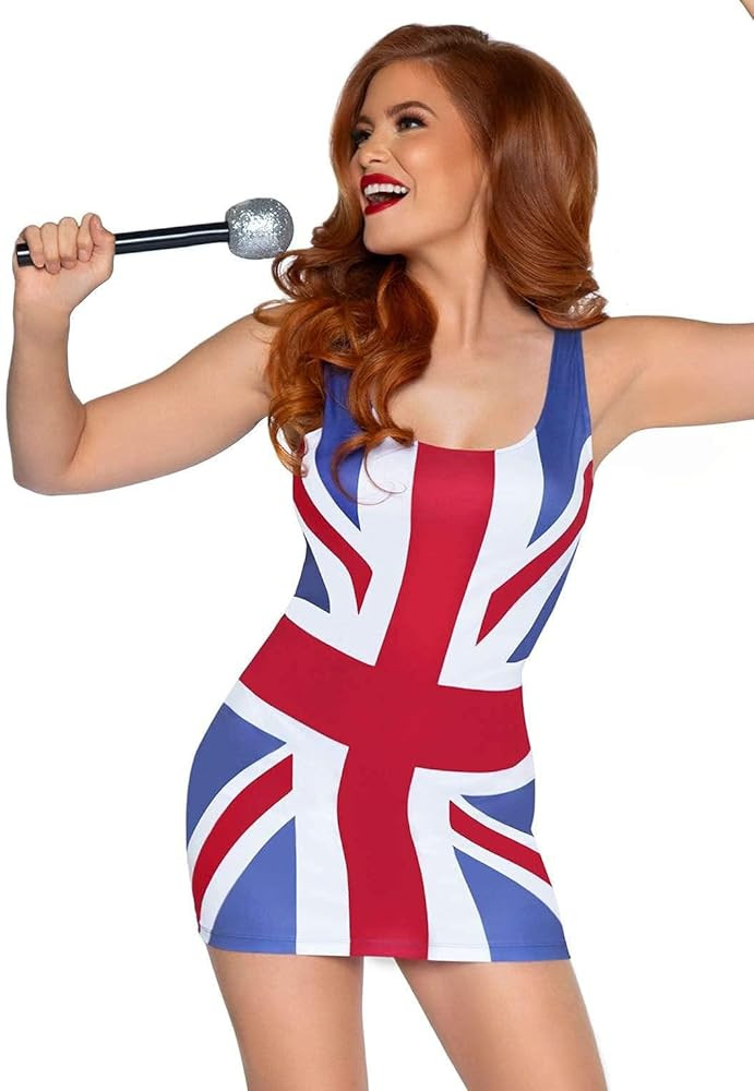 Women's British Flag Pop Singer Dress | Amazon (US)