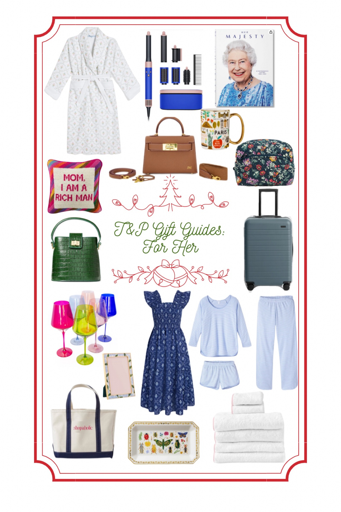 Christmas gifts for her, gifts for her, nap dress, smocked dress, robe, hill house robe, Hermes bag, Lily and bean bag, Dyson air wrap, hair products, beauty, makeup bag, mug, luxury gifts for her, gifts under 50, gifts under 100, stock stuffers, coffee table book, suitcase, gifts for traveler, lake pjs, lake pyjamas, hill house, statement bag, needle point, Estelle colored glasses, tote bag, ll bean bag, hydrangeas, picture frame, weezie towels, ash tray, catch all tray, gifts for the house, hostess gifts 

#LTKSeasonal #LTKGiftGuide #LTKtravel