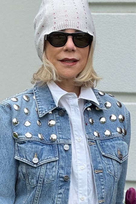 I’m so excited to finally wear my denim jacket. This season it’s all about jean jackets with embellishments. I picked one with studding all over the top. Love the retro look from years ago. Jean jackets take in an edgy street-style look. Pair with anything you own! 

#LTKstyletip #LTKover40

#LTKSeasonal