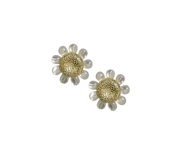 Golden Daisy Cufflinks | Nicola Bathie Jewelry