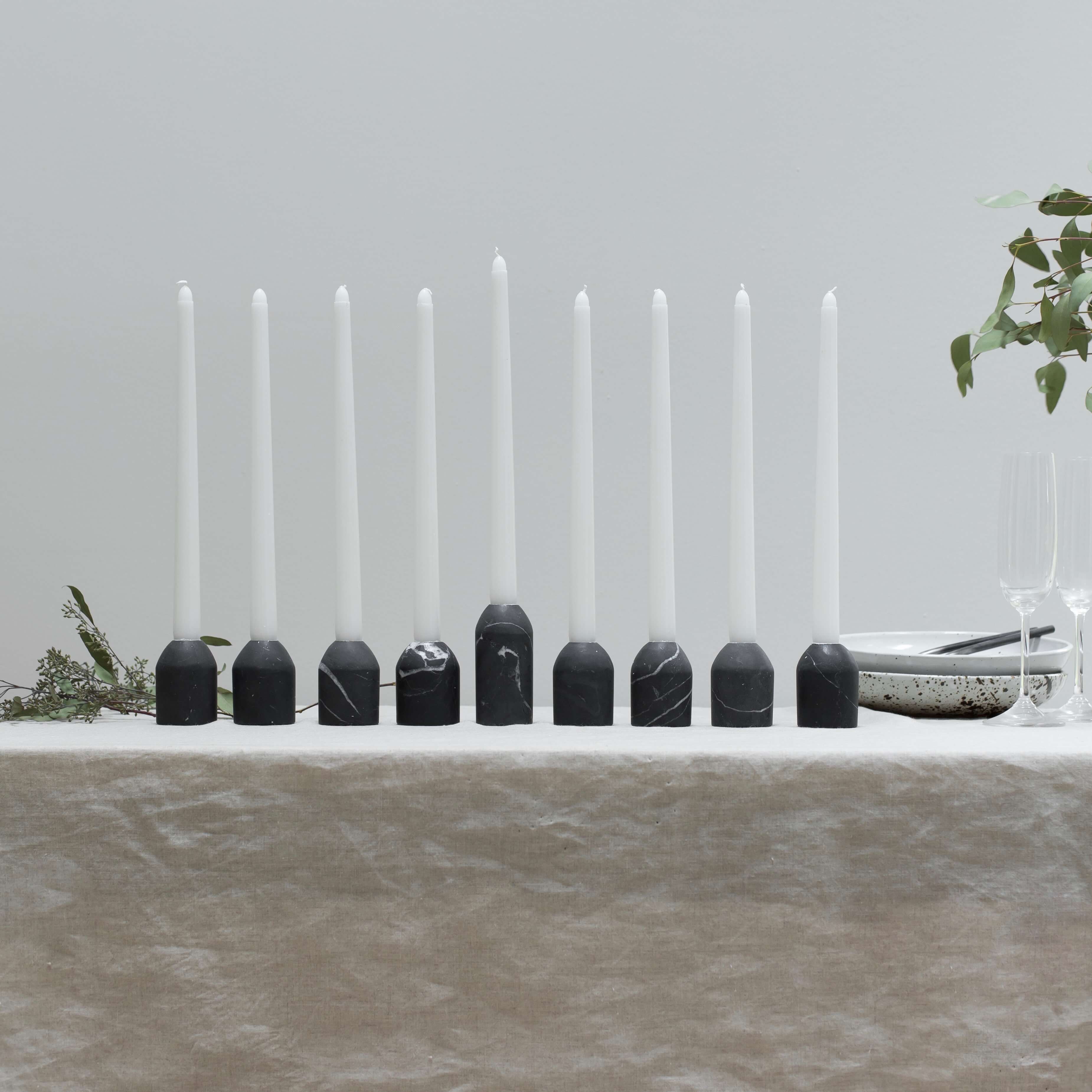 Modern Marble Menorah Set | Handcrafted in Mexico City   – The Citizenry | The Citizenry
