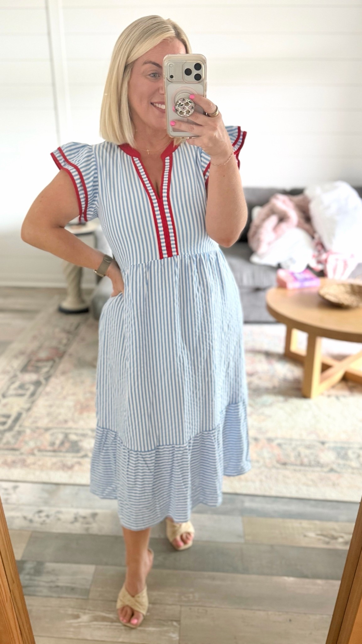 The cutest Red, White and Blue dress for summer 

America
USA 
🇺🇸 
4th of July

#LTKootd #LTKOver40 #LTKPetite