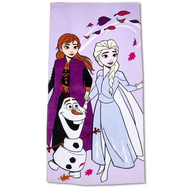 Frozen Beach Towel Purple | Target