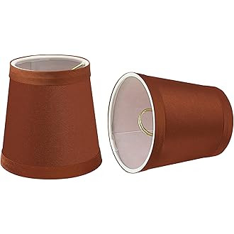 Aspen Creative 32715-2 Small Hardback Empire Shape Chandelier Clip-On Lamp Shade Set (2 Pack), Tr... | Amazon (US)