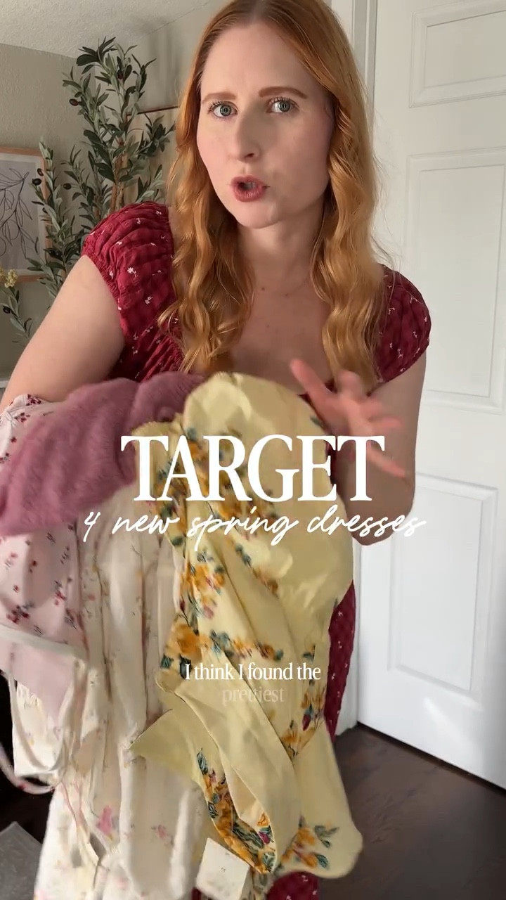  4 spring dresses from Target that had me like 😮🫶💯

📌 Make sure to BE F0LL0WING me @affordablebyamanda to receive 📥 from me on this reel and more!! 

Size M in all of these @target spring finds. 💗✨
Say: DRESSES 👇🏻 to shop these outfits 🛒🛍️

Outfit ideas • spring outfits • spring dresses • spring fashion at Target • Target style • target dresses • target try on haul, target try on, target dresses for spring 2026, floral dress, floral activewear, girly active wear, target spring style inspo, target style women, #targetfind #target2026 #targethaul #targetdresses #girlyoutfits

#LTKValentine #LTKootd #LTKMidsize