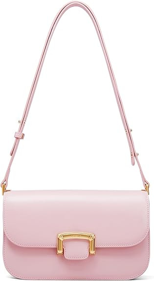 LA FESTIN Small Leather Shoulder Bag for Women - Designer Crossbody Handbag Satchel Purse with St... | Amazon (US)