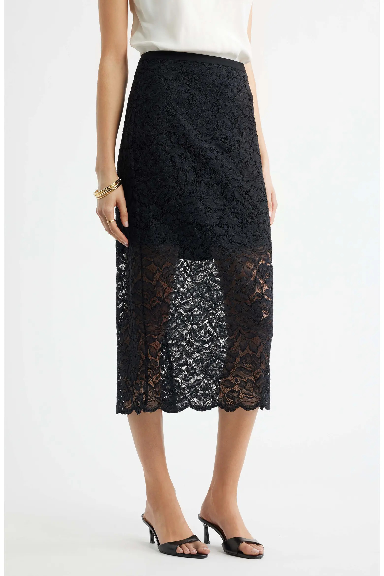 Lace Midi Skirt (Women) | Nordstrom | Nordstrom
