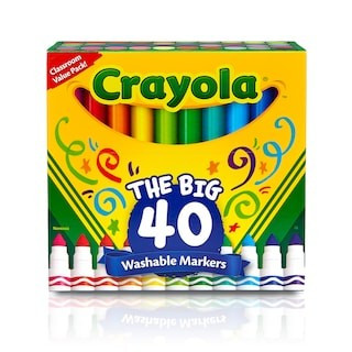 Crayola Ultra Clean Washable Classic Colors Broad Line Markers, 40ct. | Michaels® | Michaels Stores