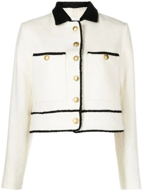 ANINE BING Jada Cropped Jacket - Farfetch | Farfetch Global