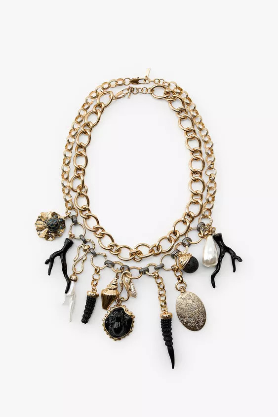 PACK OF 2 MEDALLION AND CHARM NECKLACES | Zara US