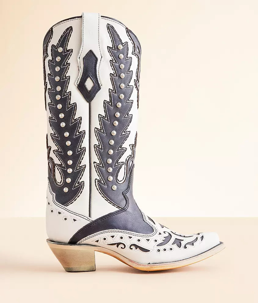 by Corral Studded Western Leather Boot | Buckle