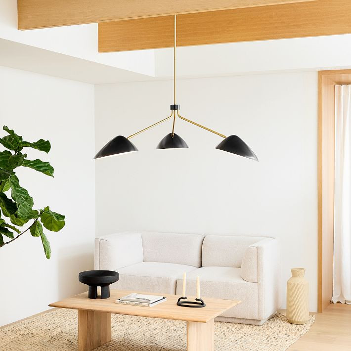 Curvilinear Mid-Century Chandelier (55") | West Elm (US)