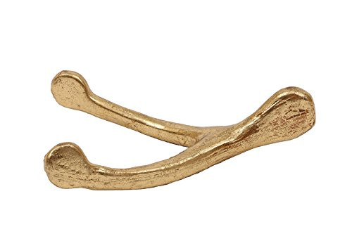 Creative Co-Op Resin Wish Bone Decoration, with Finish, Gold | Amazon (US)