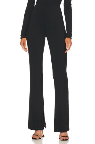 L'Academie x Marianna Hewitt Anouka Knit Slim Pant in Black from Revolve.com | Revolve Clothing (Global)
