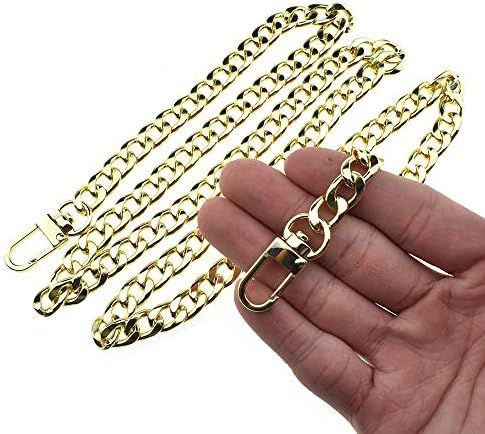 HAHIYO Purse Chain Strap Length 39.4 inches Light Gold for Shoulder Cross Body Sling Purse Handbag C | Amazon (US)