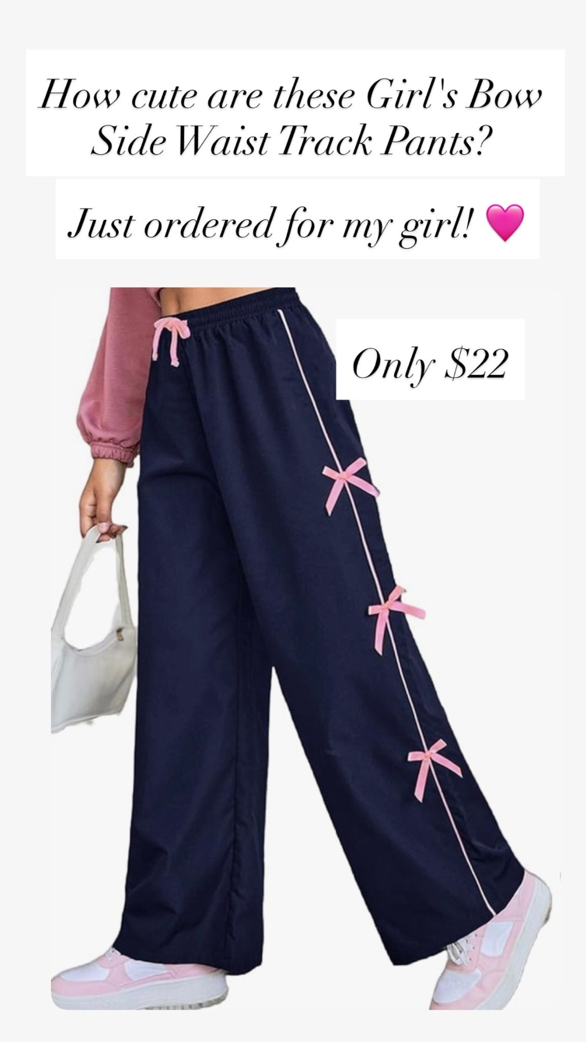 Obsessed with these pants for my daughter! I’d love the little bows down the side! 

#LTKKids