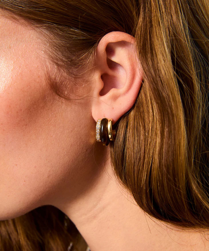 The Stone Huggie Earrings | Roxanne Assoulin