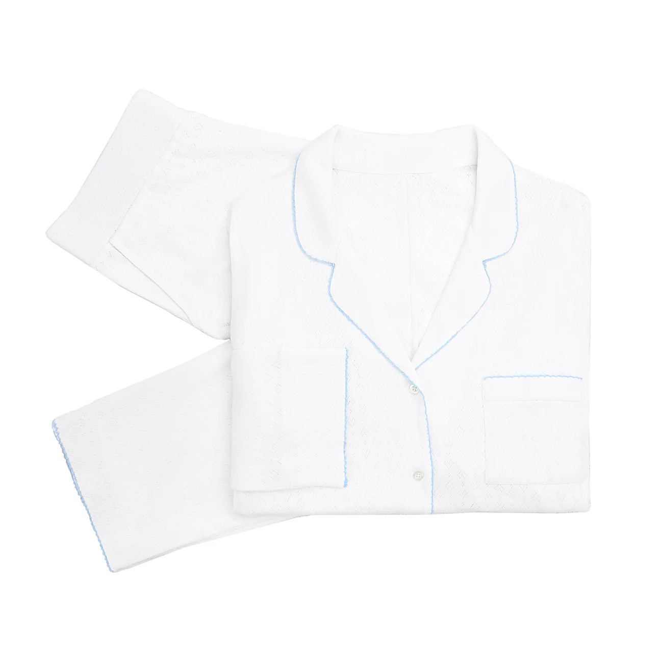 LIZA POINTELLE COTTON LONG PAJAMAS | Lenora