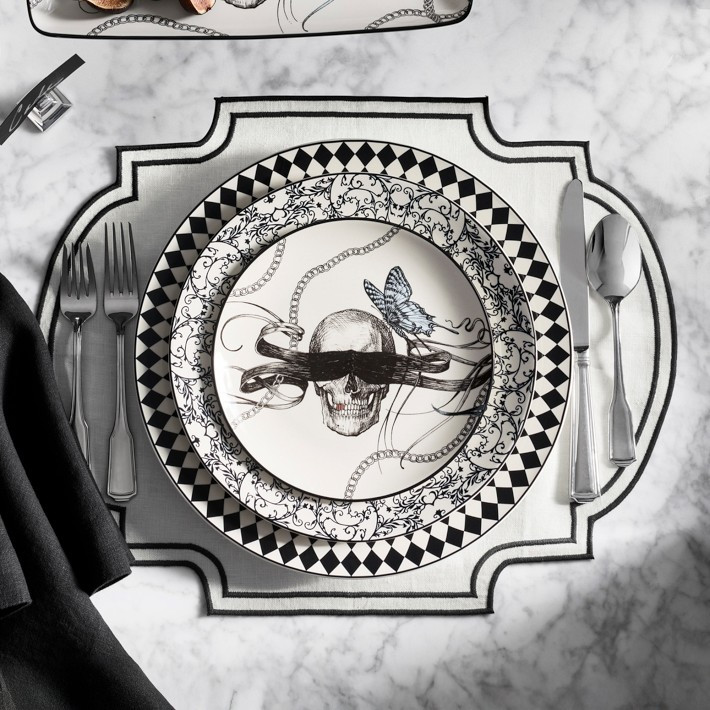 Rory Dobner x Williams Sonoma Skull Salad Plates | Williams-Sonoma