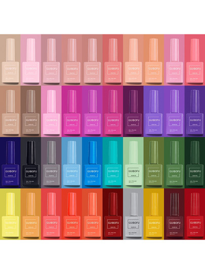 15ml 0.5oz Gel Nail Polish Set Same Color Same Bottle Soak Off Gel Polish Kit Nail Art Manicure Salon DIY At Home For Women 120 Color To Choose | SHEIN