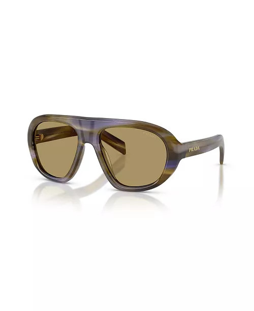 Prada Women's Geometric Sunglasses, PR C05S - Macy's | Macy's