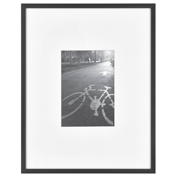 11" x 14" Matted For 5" x 7" Thin Metal Gallery Frame Black - Project 62™ | Target