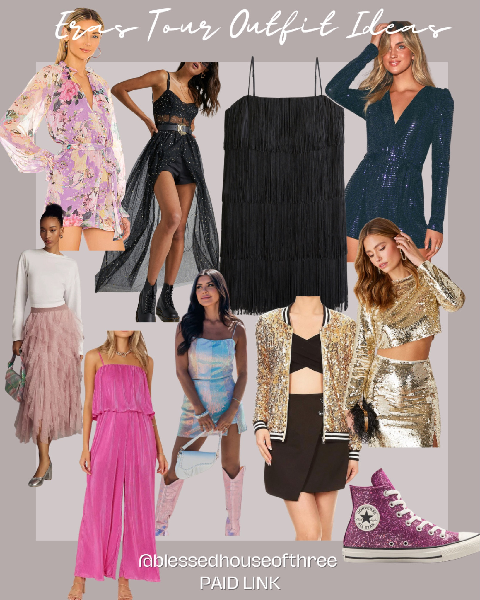 Taylor swift eras tour outfit ideas

Sequin dress. Pink dress, ruffled midi skirt, fringe mini dress, jumpsuit, sequin jacket, revolve, glitter chuck taylor, glitter converse, taylor swift shoes converse, swiftie outfits, taylor swift eras tour outfits, taylor swift boots, 

#LTKStyleTip #LTKWedding #LTKParties