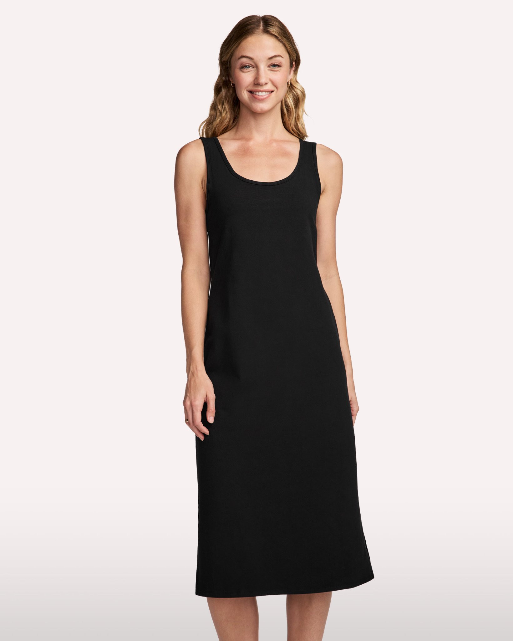 Cotton Stretch Tank Dress With Built-In Bra | Jockey