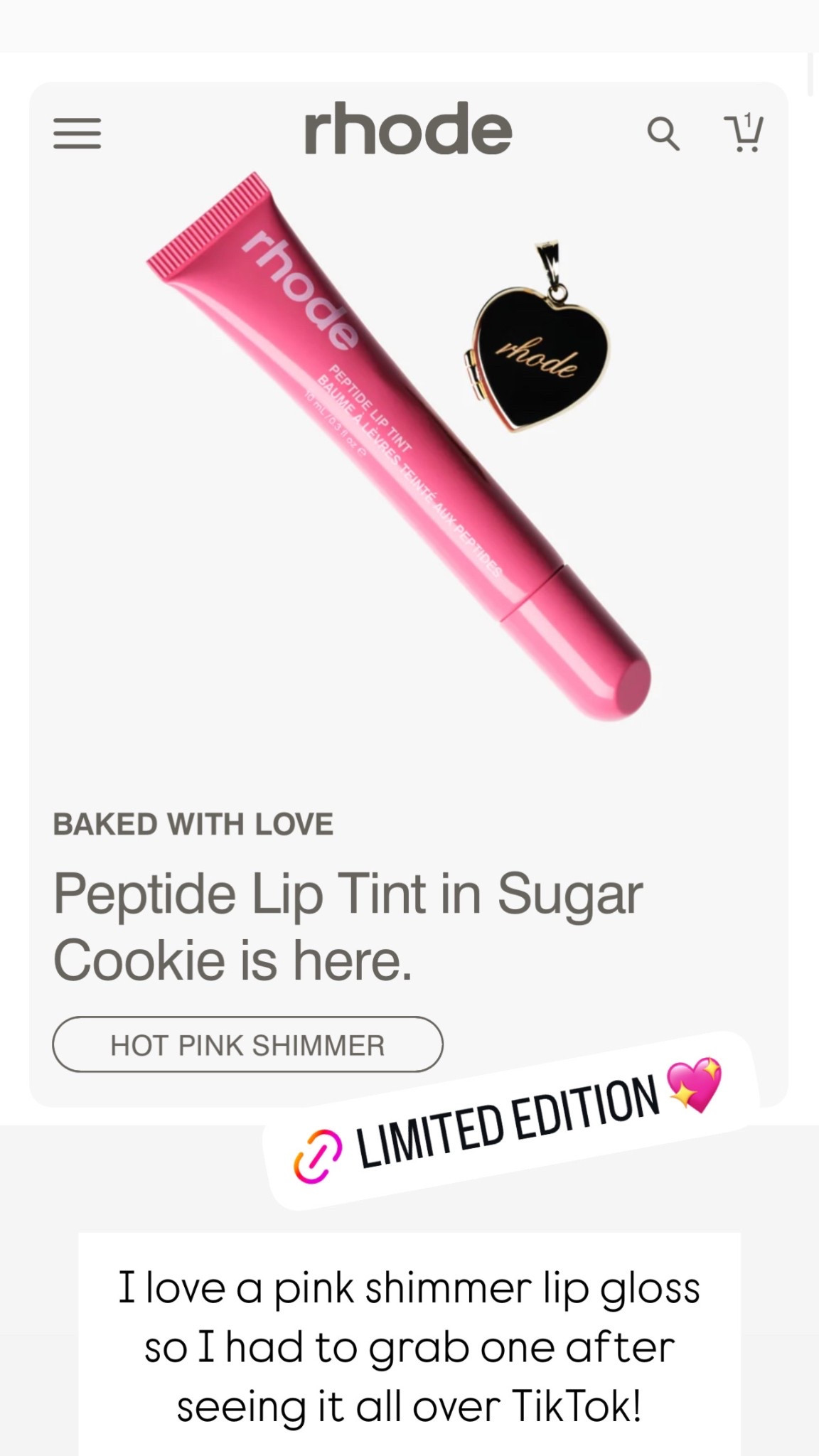 Rhode limited edition Sugar Cookie!

#LTKSeasonal #LTKWatchNow #LTKBeauty