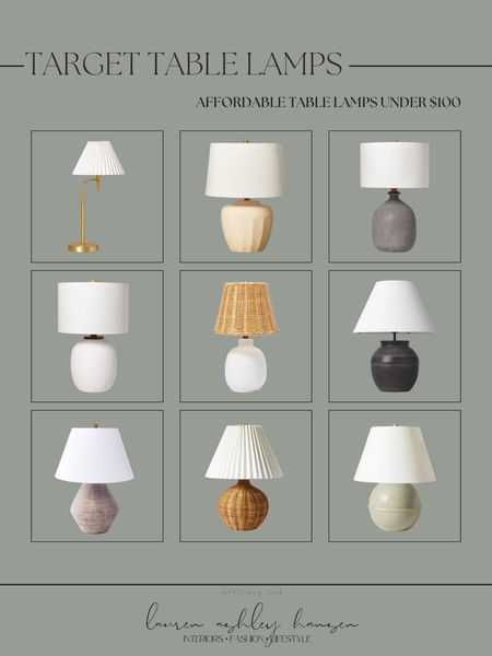 Table lamps under $100! Beautiful lighting doesn’t have to be expensive. All of these table lamps from Target are under $100 and a stunning way to bring color or texture into your home. 

#LTKfindsunder100 #LTKhome #LTKstyletip