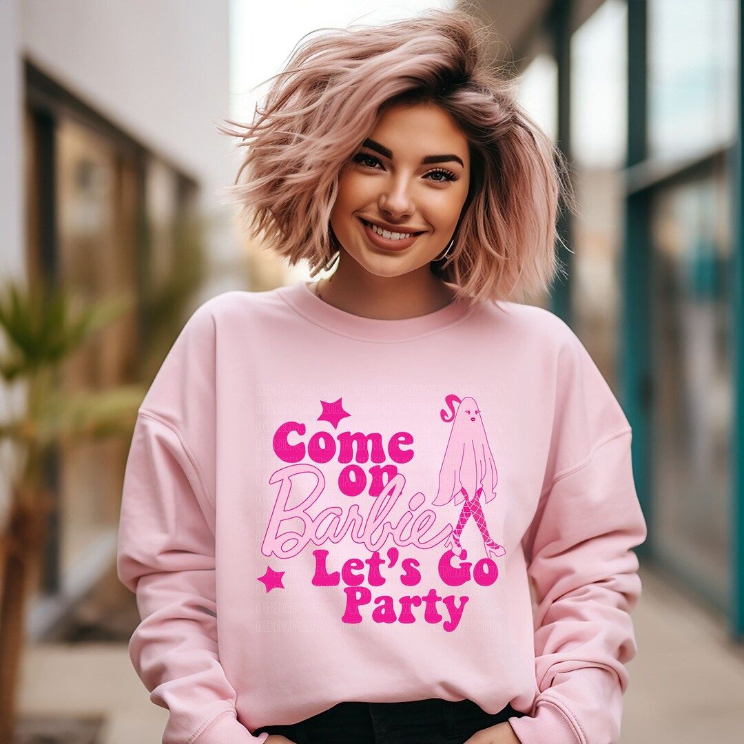 Come on Let's Go Party Sweatshirt Halloween Ghoul Barb - Etsy | Etsy (US)