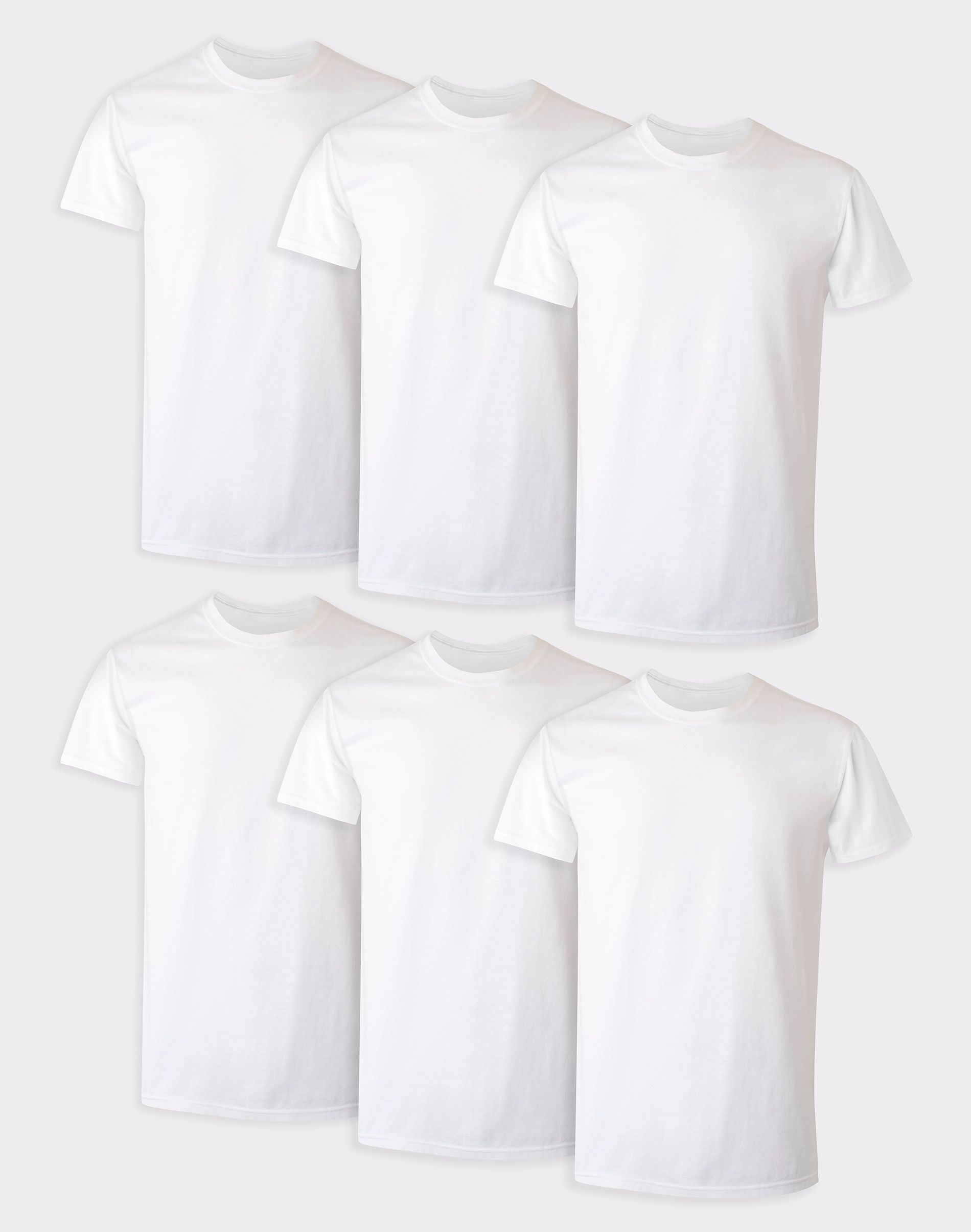 Hanes Ultimate® Men’s ComfortSoft® FreshIQ® Crewneck T-Shirt, 6-Pack | Hanes.com