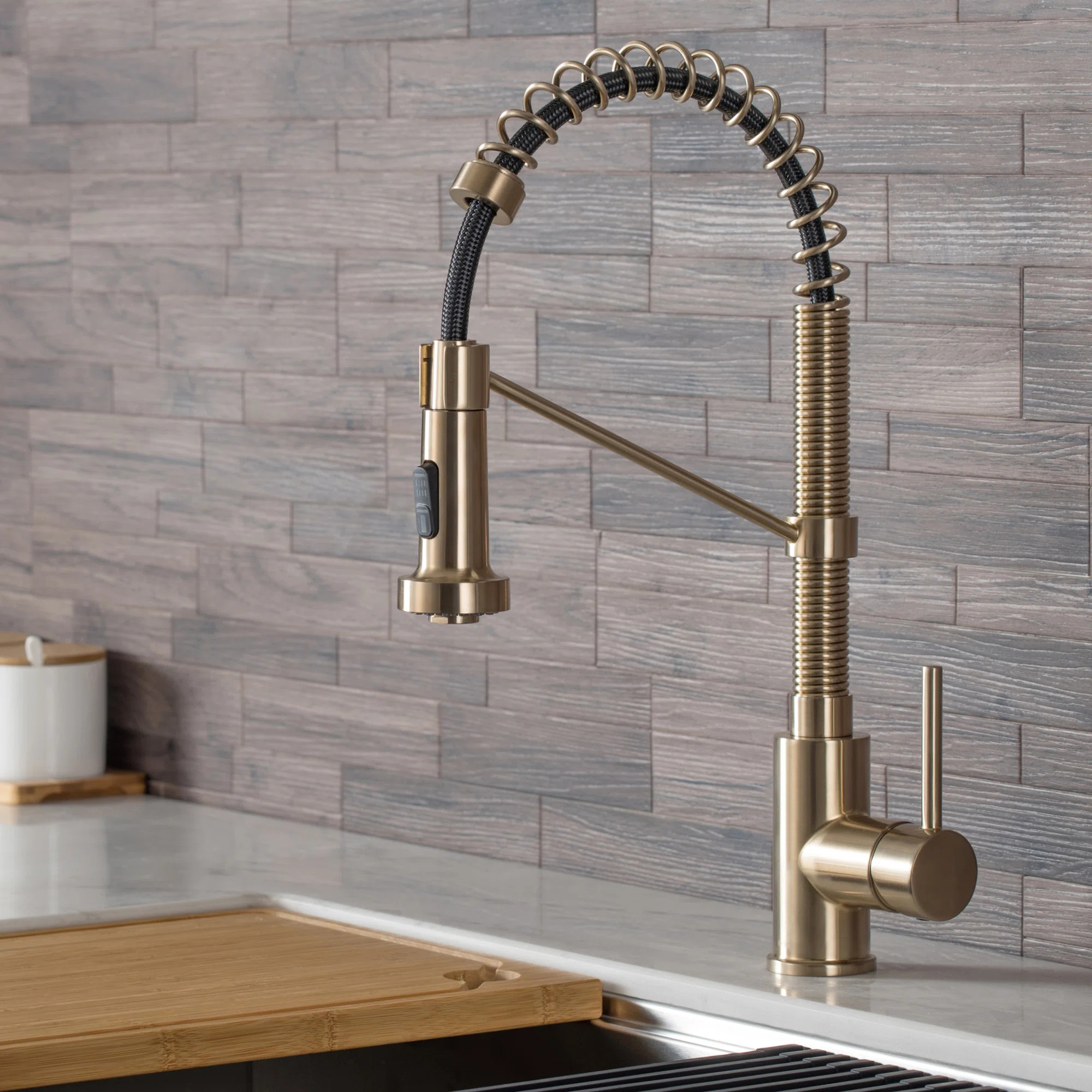 KRAUS Bolden Commercial Style 2-Function Single Handle Pull Down Kitchen Faucet & Reviews | Wayfa... | Wayfair North America
