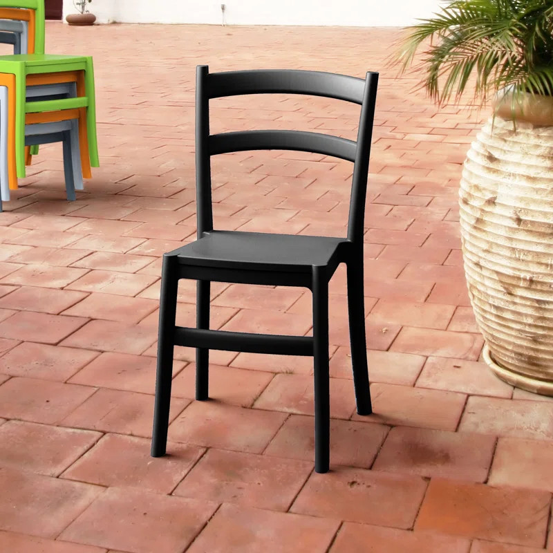 Jantzen Ladder Back Stacking Side Chair (Set of 2) | Wayfair North America