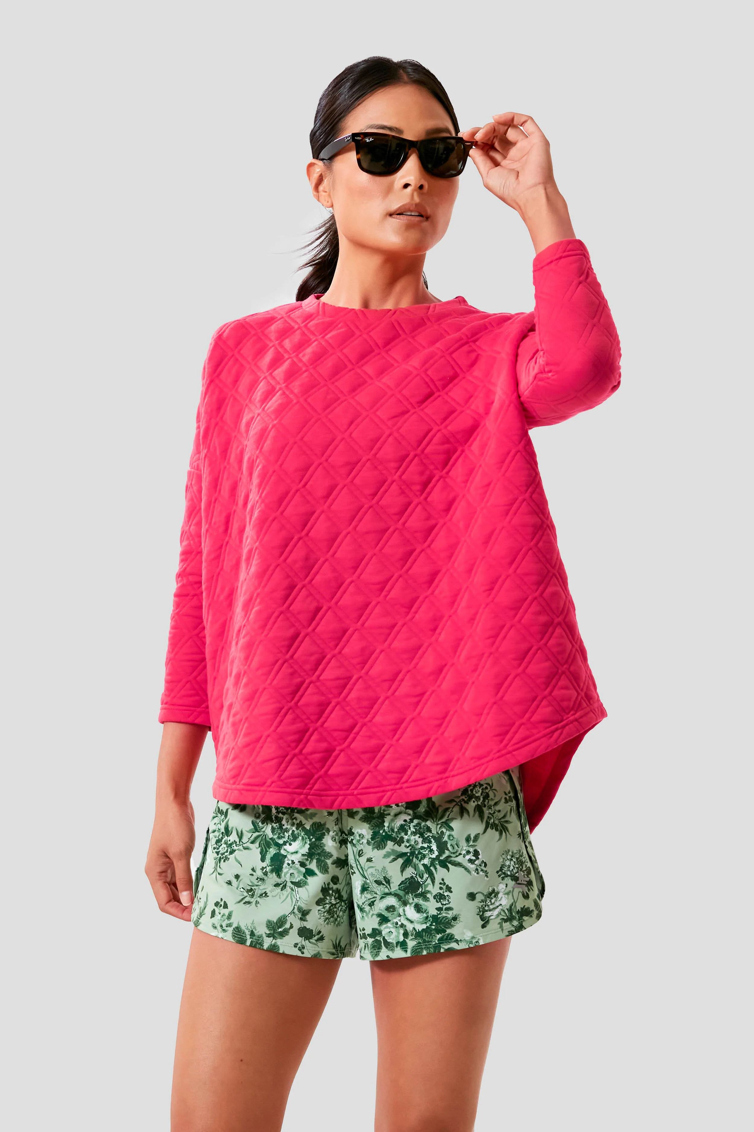 Azalea Quilted Crewneck Pullover | Tuckernuck (US)