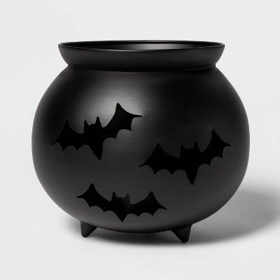 Porch Planter Metal Cauldron Black Halloween Decorative Prop - Hyde &#38; EEK! Boutique&#8482; | Target
