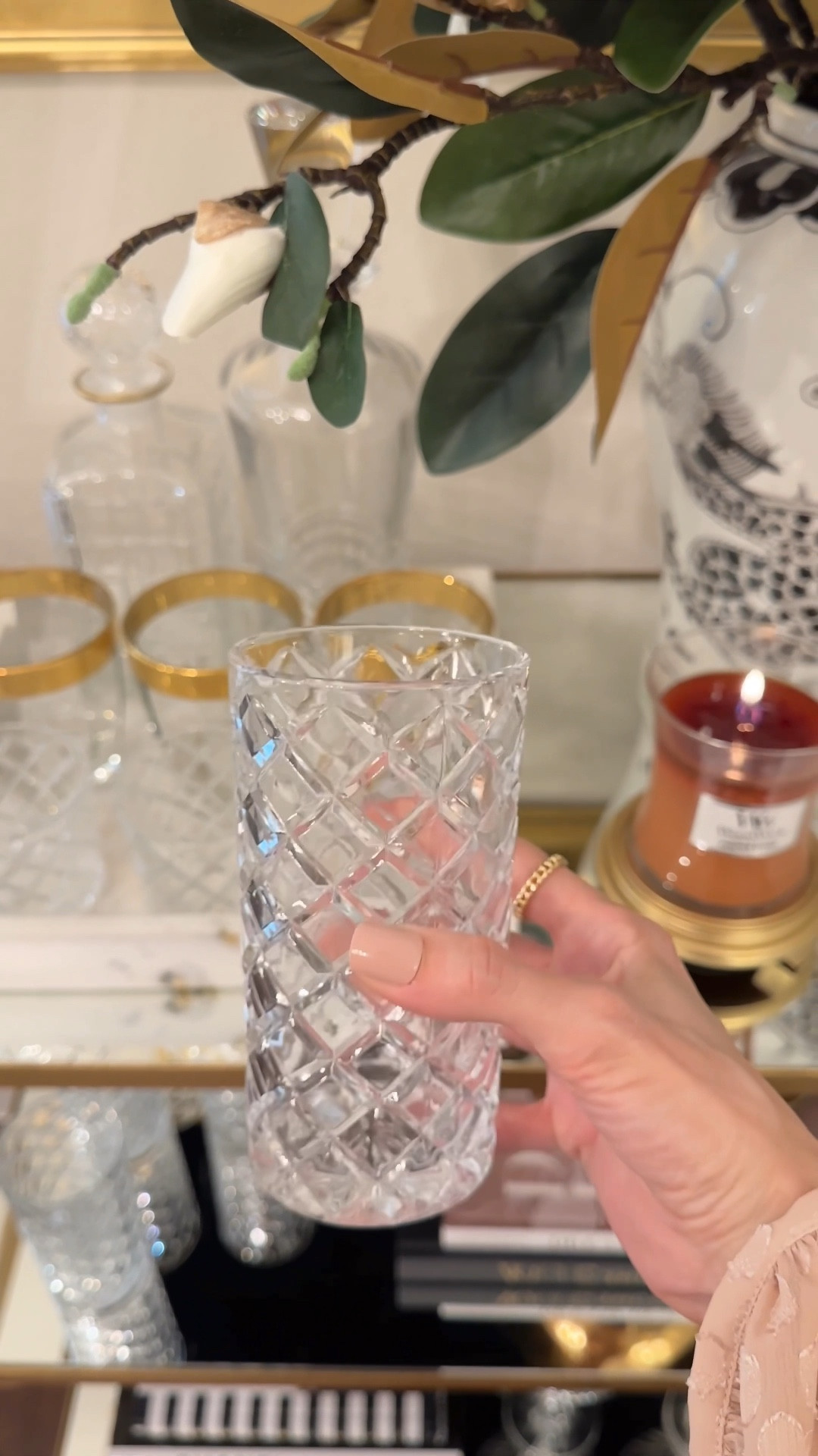 Love these pretty diamond cut glasses under $15 for a set of 8! 

#LTKFindsUnder50 #LTKSaleAlert #LTKHome