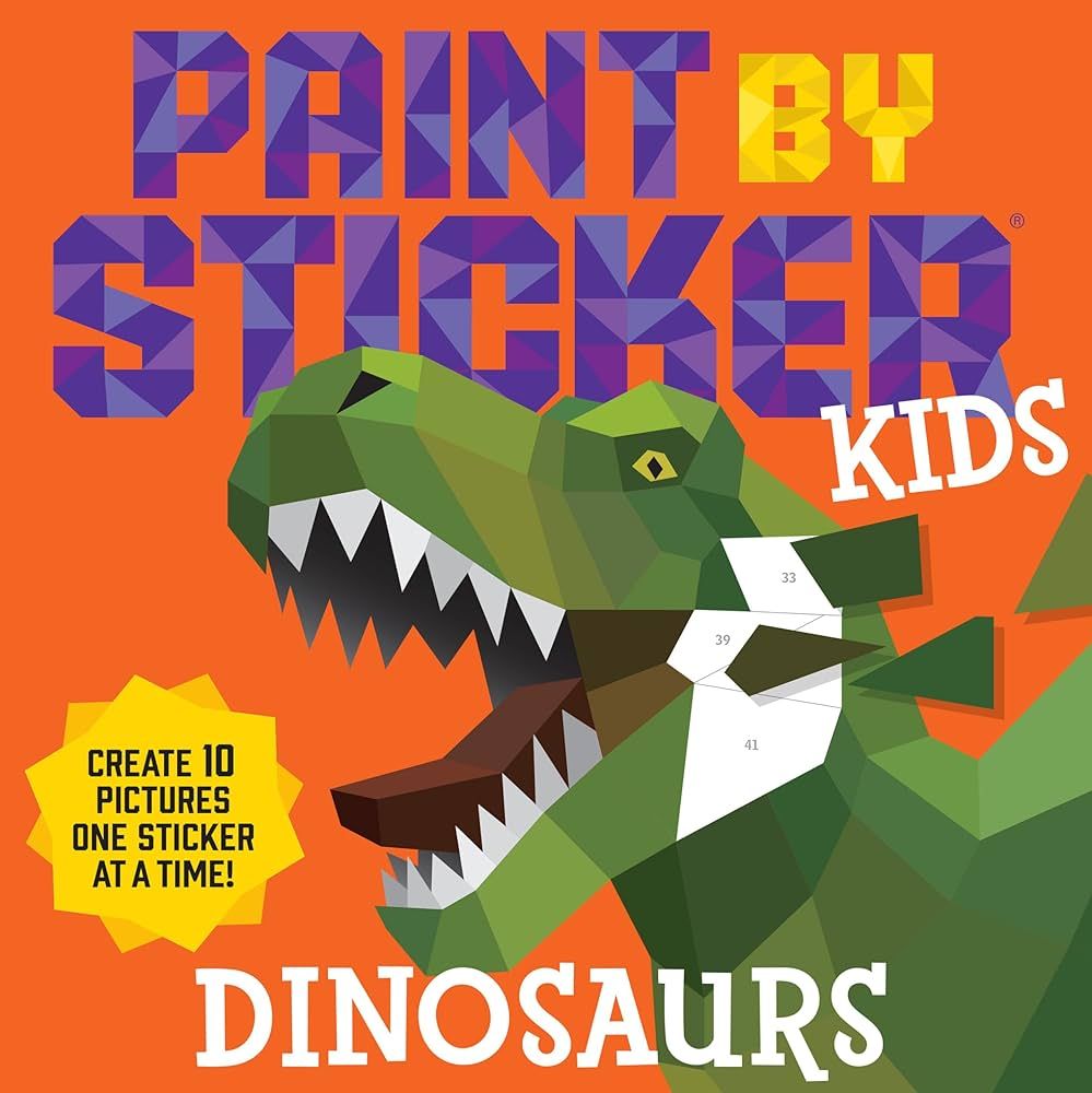 Paint by Sticker Kids: Dinosaurs: Create 10 Pictures One Sticker at a Time! | Amazon (US)