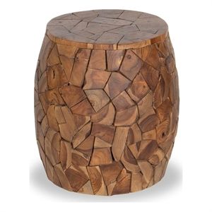 Alvaro Mid-Century Modern solid wood End Table in Brown | Cymax
