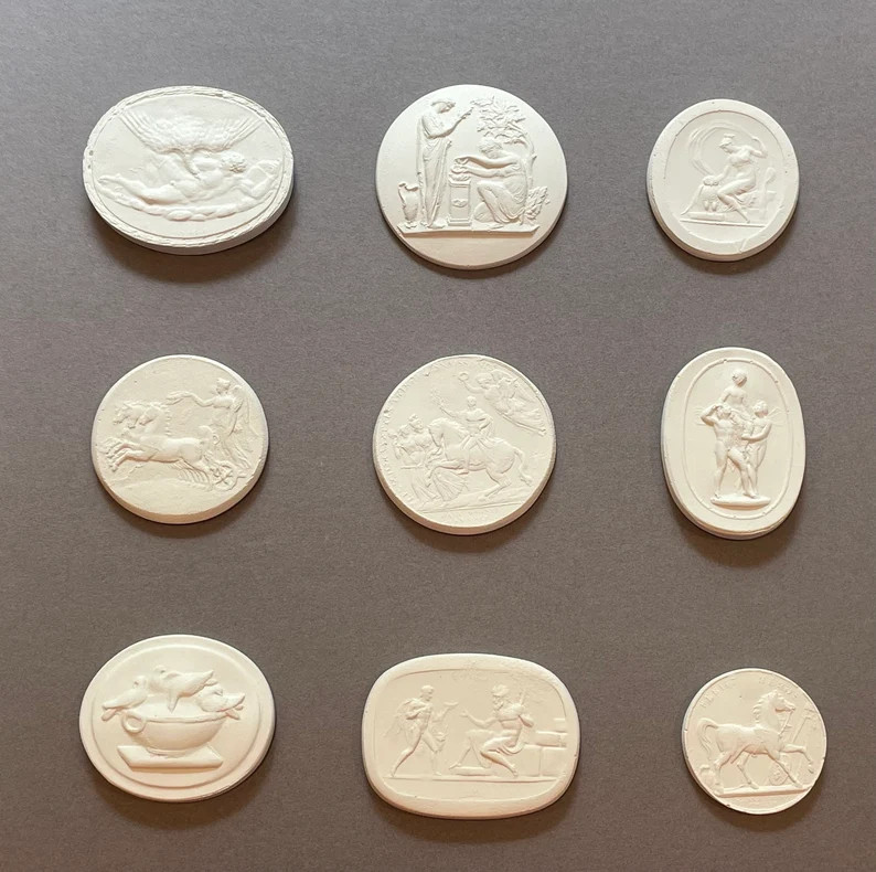 20 Mixed Plaster Grand Tour Intaglios Various Sizes Bulk - Etsy | Etsy (US)