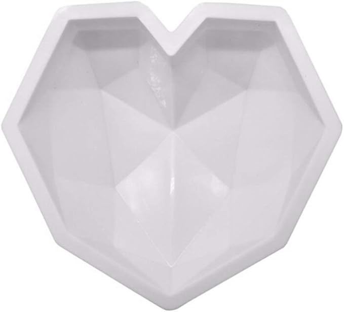 MOTZU Diamond Heart Love Shape Silicone Cake Mold, Silicone Oven Safe Chocolate Mousse Dessert Ba... | Amazon (CA)