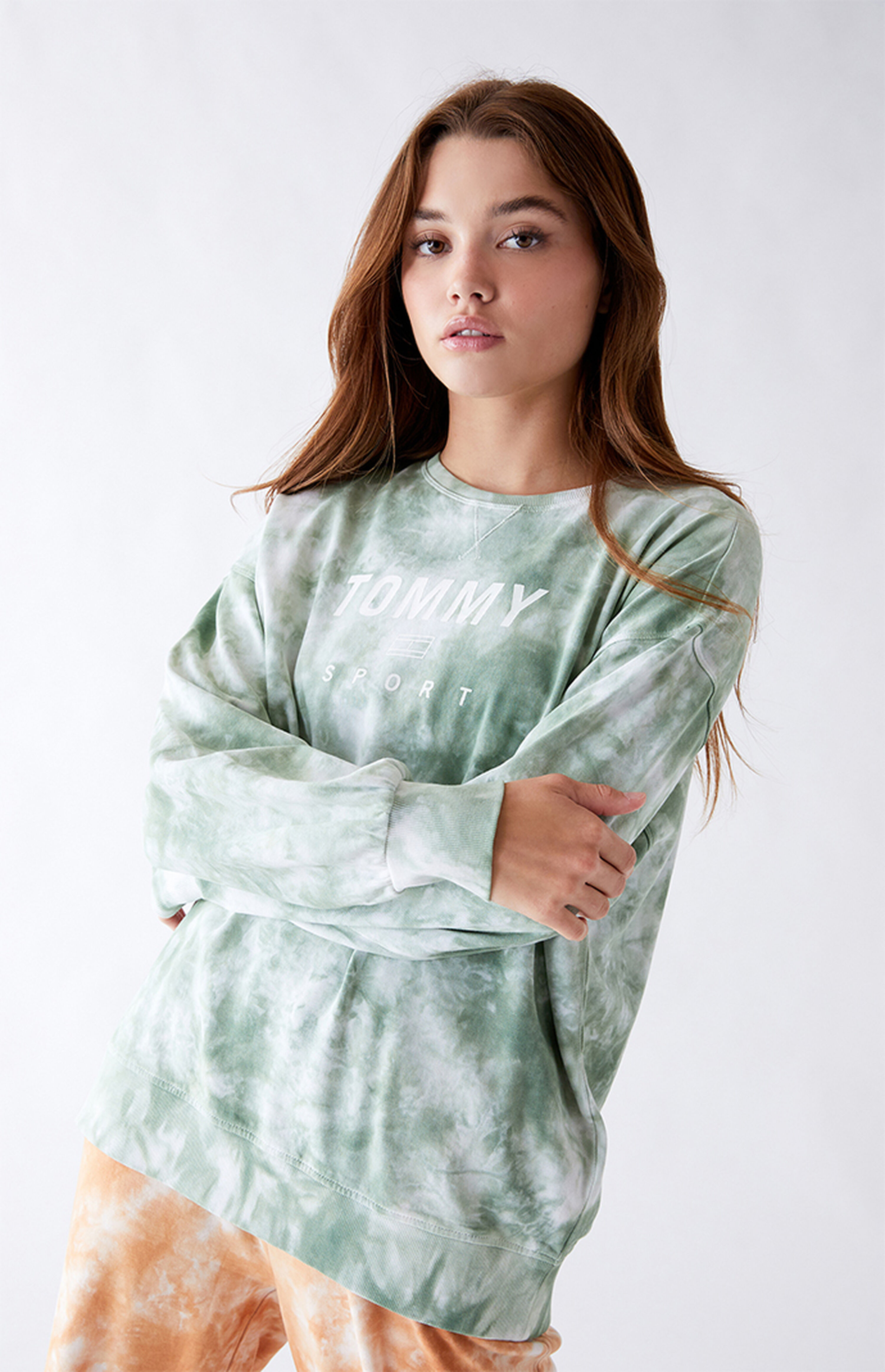 Tommy Hilfiger Tie Dye Crew Neck Sweatshirt | PacSun | PacSun