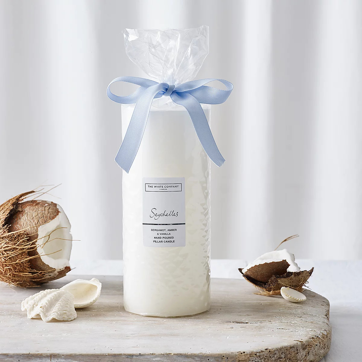 Seychelles Pillar Candle – Large | The White Company (UK)